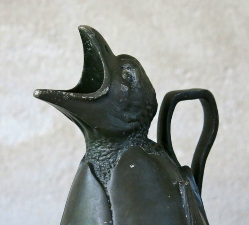 Pichet oiseau signé - pichet, j