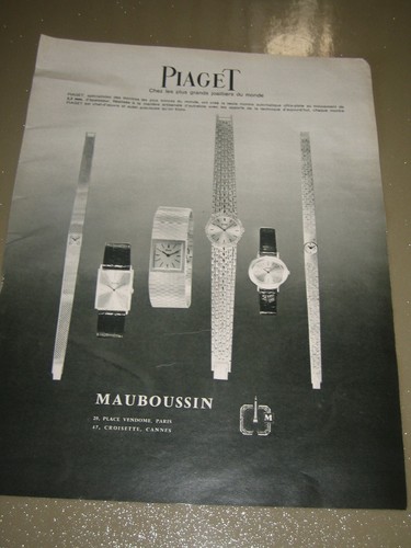 Publicite presse montres - publicite, de