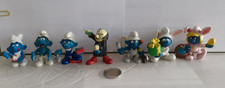 lot de 7 figurines schtroumpf