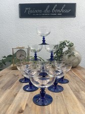 Ensemble de 6 Coupes à Glaces Sorbets à Pied Vintage Publicitaire Total 12 Dispo