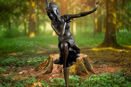 Statue orientale danseuse - danseuse, en