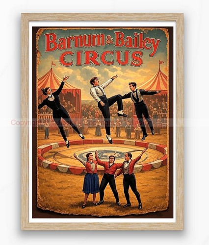 Affiche vintage barnum - 🎪,