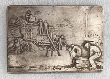 MEDAILLE 1927 SOCIETE AGRICULTURE DES ALPES MARITIMES   scène de battage