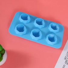  6 treillis silicone moule à glace en forme de diamant bac à glaçons machine à