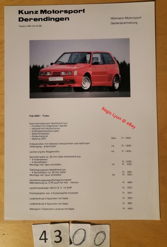 Hormann motorsport fiat uno - hormann,