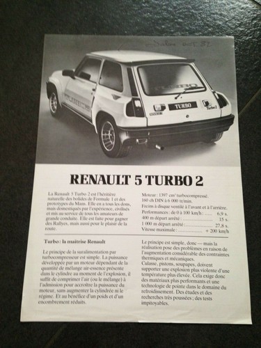 Renault turbo rare - ,