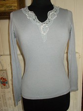 Pull fin cotelé coton/vicose