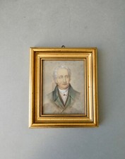 tableau, miniature, huile