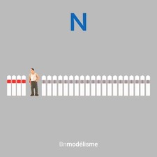 N 1/160 Lot de Balises, Décor Route Signalisation Réseau Train Modélisme 1:160