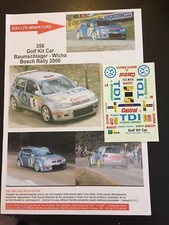 DECALS 1/43 VW VOLKSWAGEN GOLF