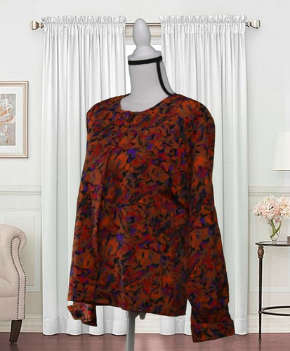 Vintage notations blouse - blouse,