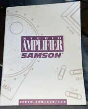 Manual SAMSON SERVO 500/240/150 AMPLIFIER ANGLAIS
