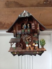 Vintage Horloge Coucou Ancien Bon État il Fonctionne 