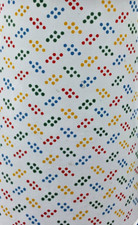 french coffee pot white polka dots red blue green enamelware enamel graniteware