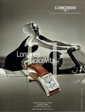 Publicité Advertising 109  1999  montre Longines  dolce Vita  