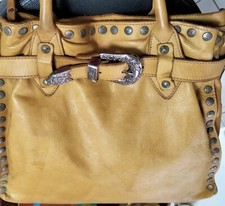 Sac besace Casual femme + bandoulière cuir jaune occasion 