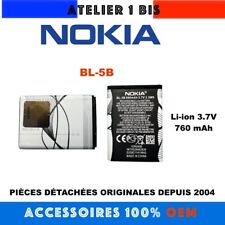 BATTERIE ORIGINALE NOKIA BL-5B BL5B OEM 5200 6020 6021 6060 7260 760mAh 3,7V 