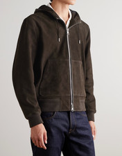 Blouson cuir marron homme pur