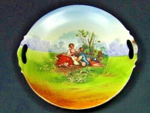 Plat gâteau porcelaine - plat,
