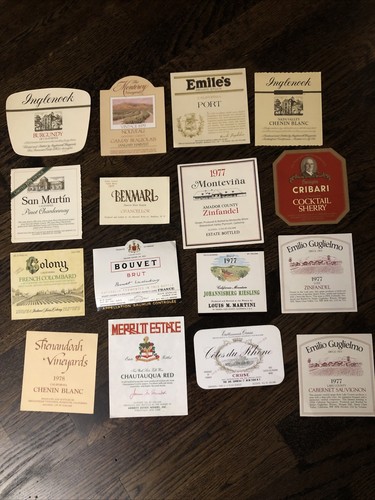 Lot vintage unused wine - 16,