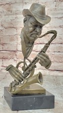 Bronze Saxophone Lecteur Buste