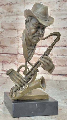 Bronze saxophone lecteur buste - lecteur,