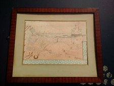 Rare tableau orientaliste Adolphe CHUDANT baie d'Alger et mosquée Algérie signé 