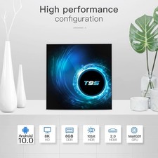 Box Multimedia  Android TV T95  8G ram + 128 G stockage  & compatible IPTV