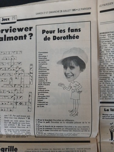 Journal parisien dorothée - journal,