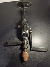 Ancienne chignole perceuse manuelle vintage outil ancien PWW e 10 made in Poland