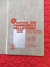 MODE FASHION FOURRURE Omnium de Fourrures & Pelleteries 1929 10 planches 58