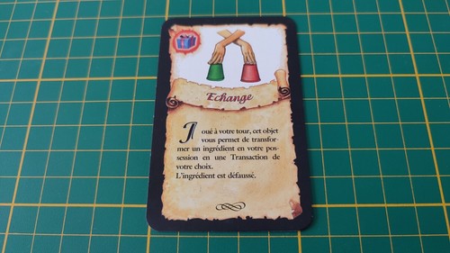 Carte objet echange pièce - objet,
