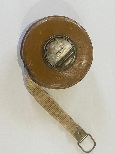 Décamètre ruban ancien boite - décamètre,