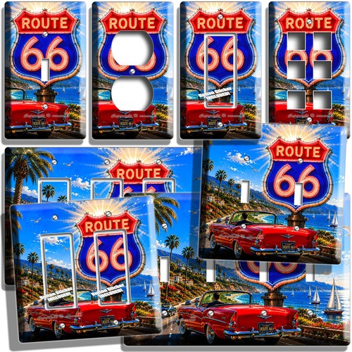 Route road sign classic - route, red