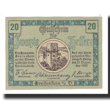 [#664073] Billet, Autriche, Greifenstein N.Ö. Commune, 20 Heller, textes 4
