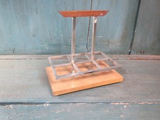 ancien casier petit verre à liqueur art deco 1950 serviteur bistrot  commerce 