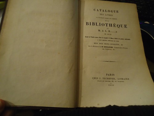 Catalogue des livres - , la