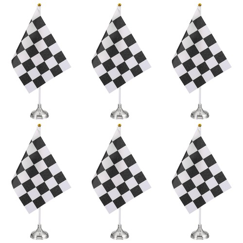 Pièces drapeau damier noir - 6,