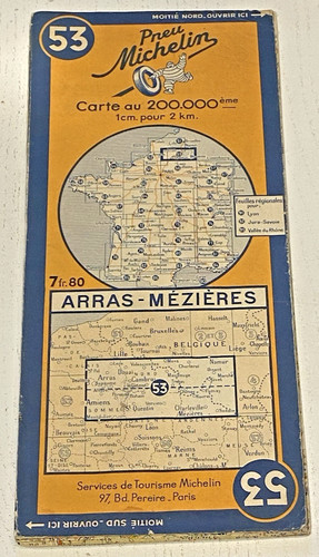 Carte michelin arras - n°, 53