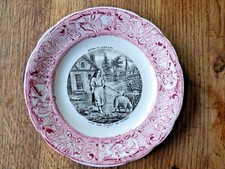 ASSIETTE PARLANTE PORCELAINE