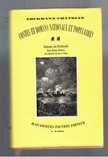ERCKMANN CHATRIAN CONTES ET ROMANS NATIONAUX ET POPULAIRES XI  PAUVERT 1963