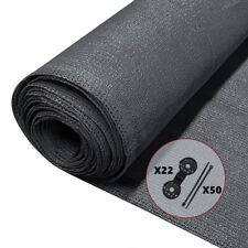 Brise vue occultant en HDPE 90g/m² 1.8x10m avec attaches de fixation anthracite