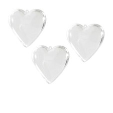 DÉCO 1 - Cœur boules en plastique à suspendre 