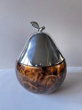 Seau à Glaçons Luxium Vintage Forme Poire en métal  avec  effet marbré années 70