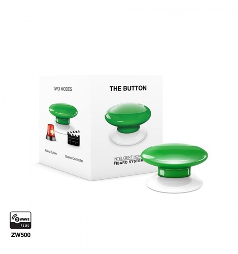 Bouton vert wave fgpb 101 - vert, fgpb-101-5