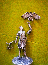 Figurine en plomb à peindre fauconnier Normand arbalète 60mm