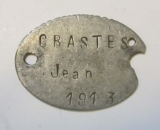 Plaque d'identité du soldat