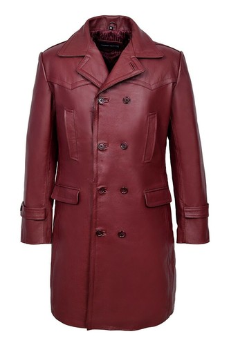 Manteau trench cuir - manteau,