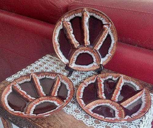 Assiettes fondue vintage - assiettes, à