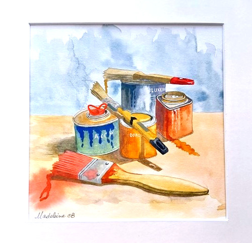 Peinture aquarelle originale - aquarelle, "